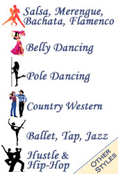 Other Dancing (Pole, Belly, Club, Country & Western, Hustle, Salsa, Ballet & Jazz)